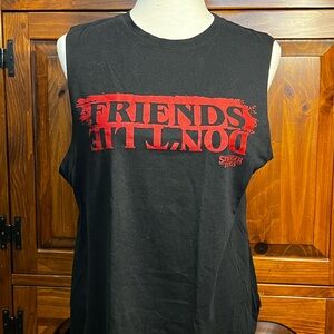 Netflix Black and Red Muscle Tee